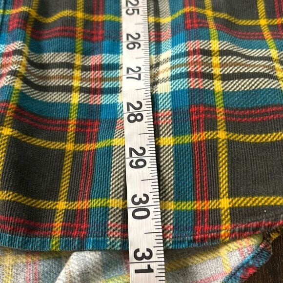 Vintage (90s/2000s) J Crew corduroy flannel style button down shirt Lg plaid - Picture 7 of 7